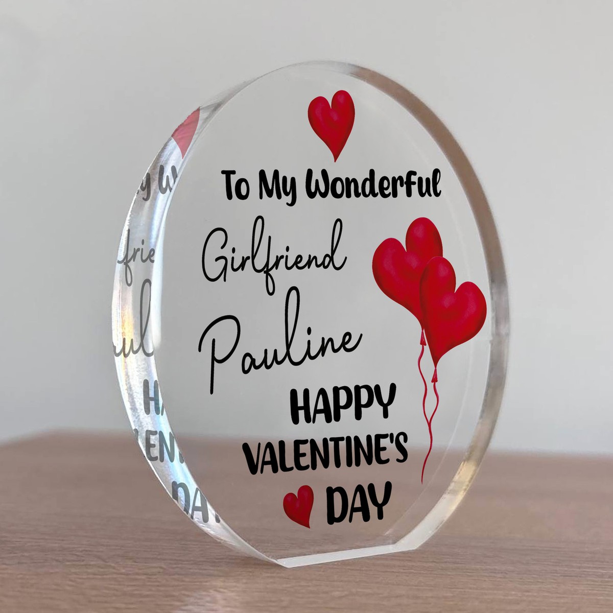 Personalised Gift For Girlfriend To My Wonderful Girlfriend Happy