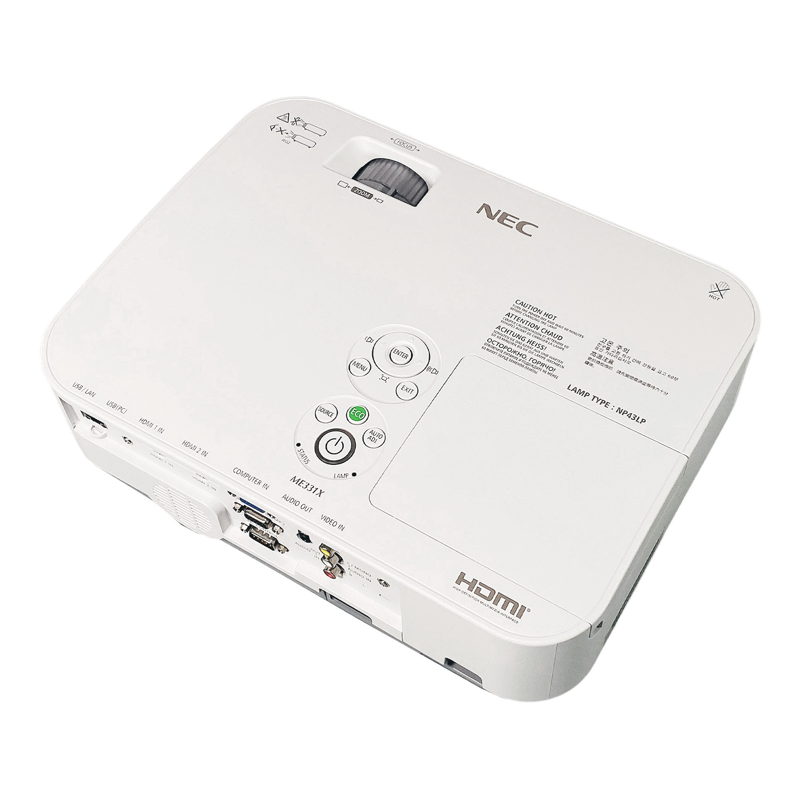 Top-Rated NEC Reliability 3LCD Projector ECO Mode 3300 Lumens 2160p w/Bundle 🎬