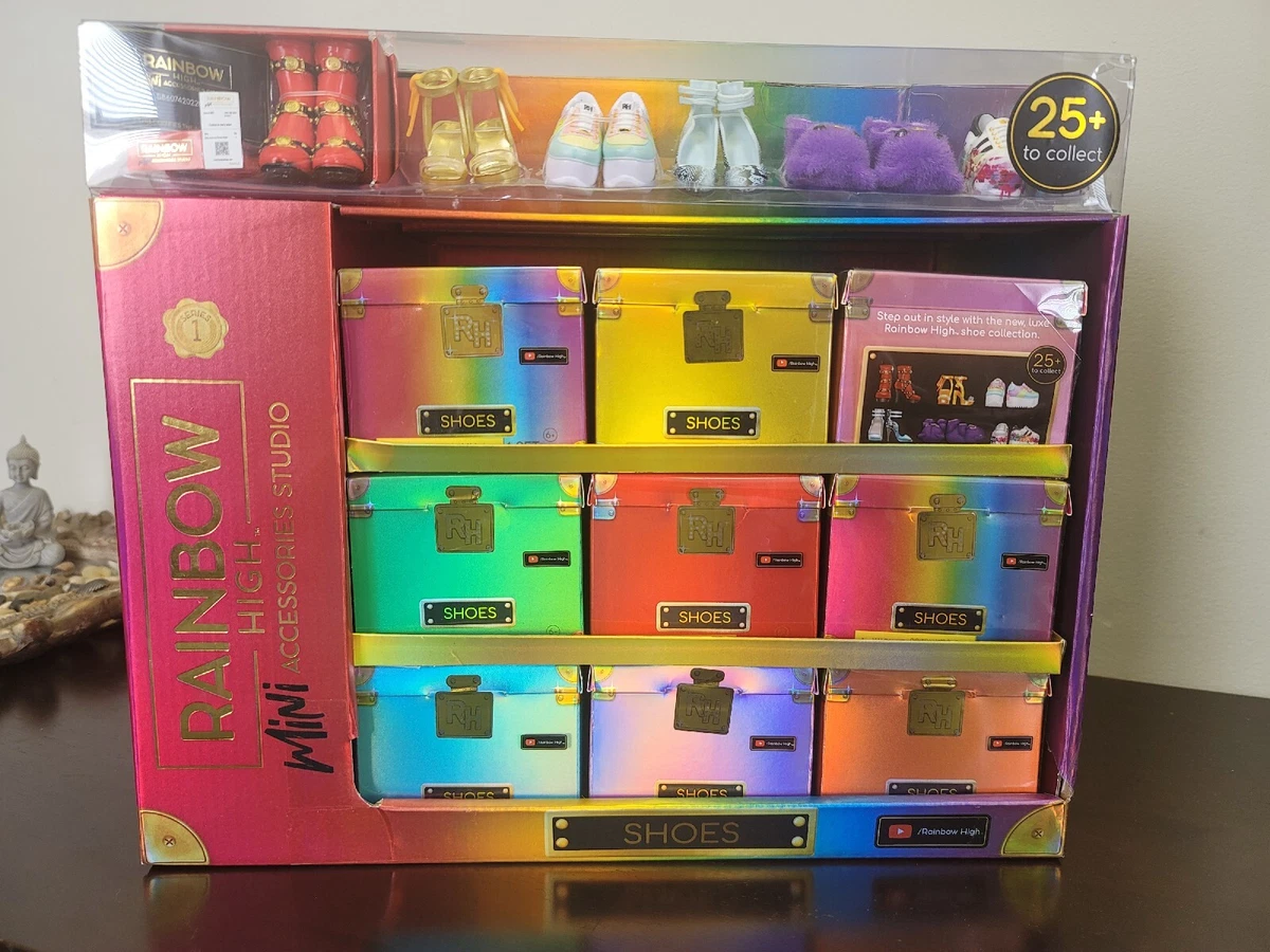 NEW Rainbow High Mini Accessories Studio Shoes 27 6 FULL CASE