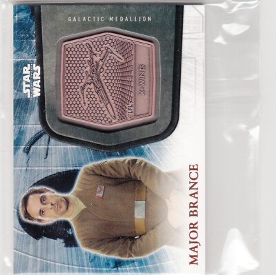 Topps Star Wars Force Awakens Series 2 Bronze Medallion #36 Major Brance