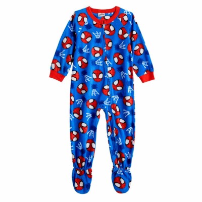 SpiderMan One Piece Pajamas Boy Girl Toddler 2T 3T4T 5T Blanket Sleeper Marvel