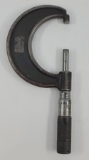Vintage Lufkin No. 1912 1"-2" Machinist Micrometer Works As Should Antique
