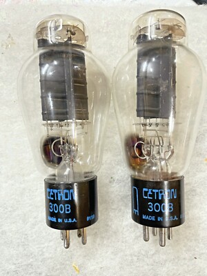 Cetron 300B Early Version 1991 Black Plate O Getter Used Tightly