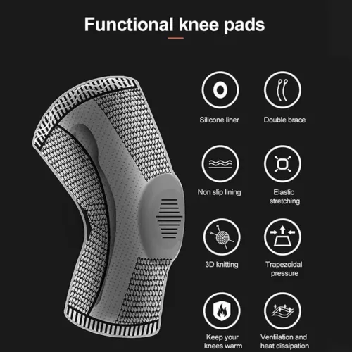 AmRelieve Ultra Knee Elite Compression Sleeve Knee Brace with Side Stabilizers - Bild 4 von 25