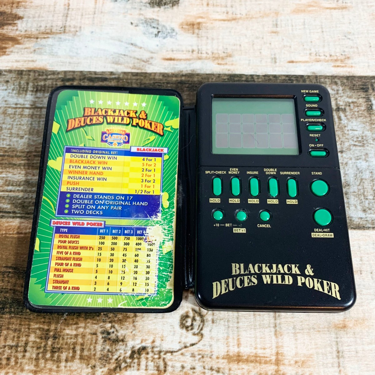 Las Vegas Casino Corner Electronic Handheld Game Blackjack