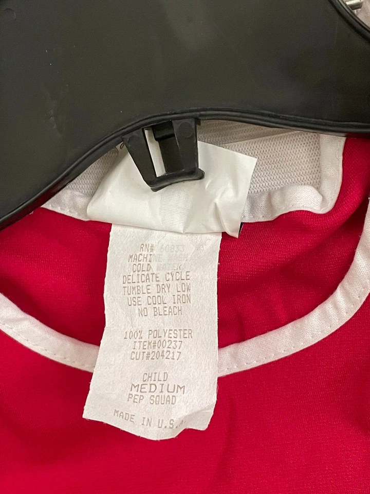 Disfraz California Animadora Niño M 8-10 Hágalo Usted M Plantillas Blancas, Pompones Nuevo Sin Etiquetas Foto 4 de 4