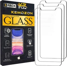 KemoZon Sturdy Glass Screen Protector for iPhone 11 / iPhone XR / iPhone 12 6.1