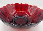 Oyster & Pearl Royal Ruby Depression Glass 10 1/2" Large Fruit / Consol Bowl