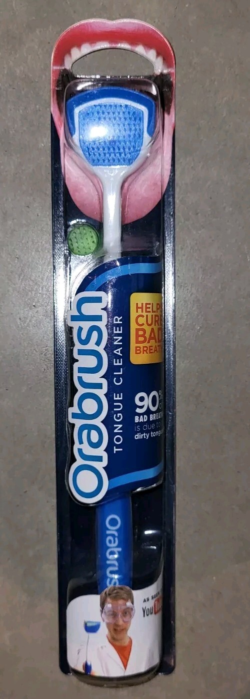 Dentek Orabrush Fresh Breath Tongue Cleaner Fights Bad Breath Colors Vary