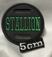 1 X 5cm BLACK LEATHER Stallion Bridle Disc Miniature Pony Shetland Falabella