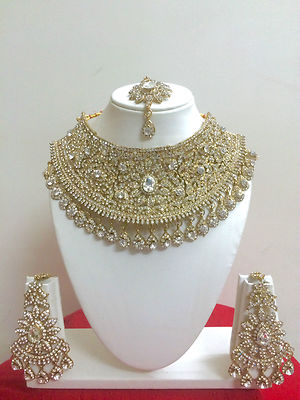 Indian Bollywood Gold Plated Bridal Wedding Costume Jewellery