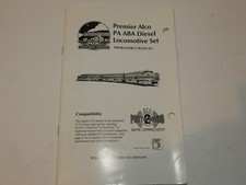 MTH PREMIERE O GAUGE ALCO PA-ABA DIESEL ENGINE OPERATING INSTRUCTION BOOKLET