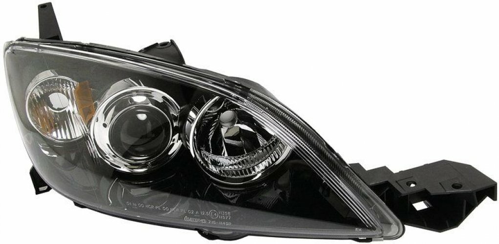 Phare avant droit pour Mazda 3 2003-2009 5 portes bloc optique transparent pour trajets de nuit