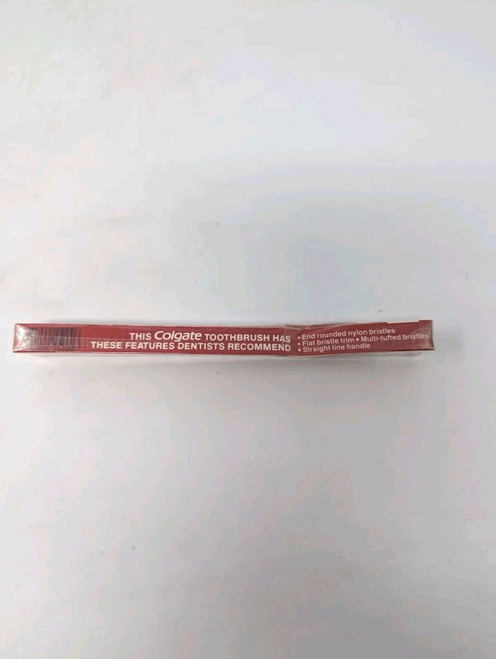 New Unopened Vintage Colgate Toothbrush Full Head Adult Medium - Blue - Image 4 of 4