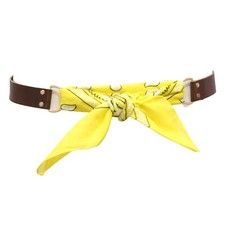 4966AI women's bandana belt VICOLO woman belt brown/yellow