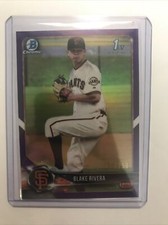 Blake Rivera 2018 Bowman Chrome Purple Parallel 160/250 Giants