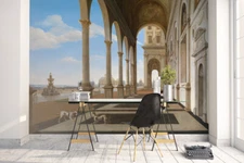 3D Landscape Building Self-adhesive Removeable Wallpaper Wall Mural Sticker 69