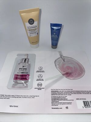 It Cosmetics Cleanser & Hello Results Retinol Serum + Bye Bye Lines Sample Sizes