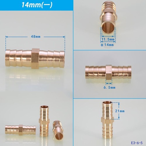 Brass T Piece Y Piece 4 WAY Joiner Fuel Hose Joiner Tee Connector Air Water Gas - Picture 11 of 30
