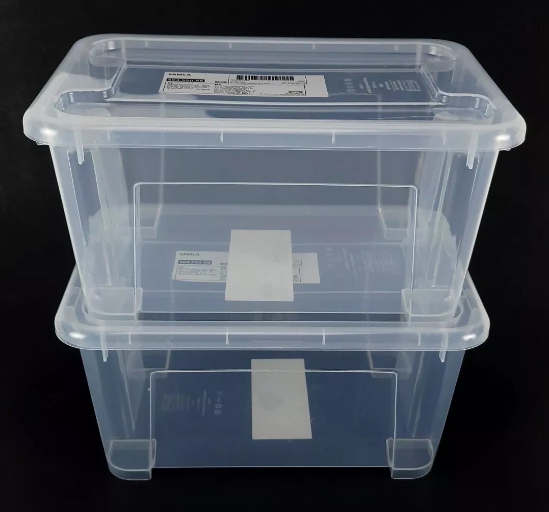 SAMLA Box, clear, 11x7 ½x5 ½/1 gallon - IKEA