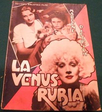 Blonde Venus (1932) Marlene Dietrich  Movie French  Photoplay 72 pages