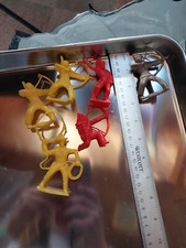 Vintage Plastic Tim-Mee Cowboys and Indians 3" Figures Lot