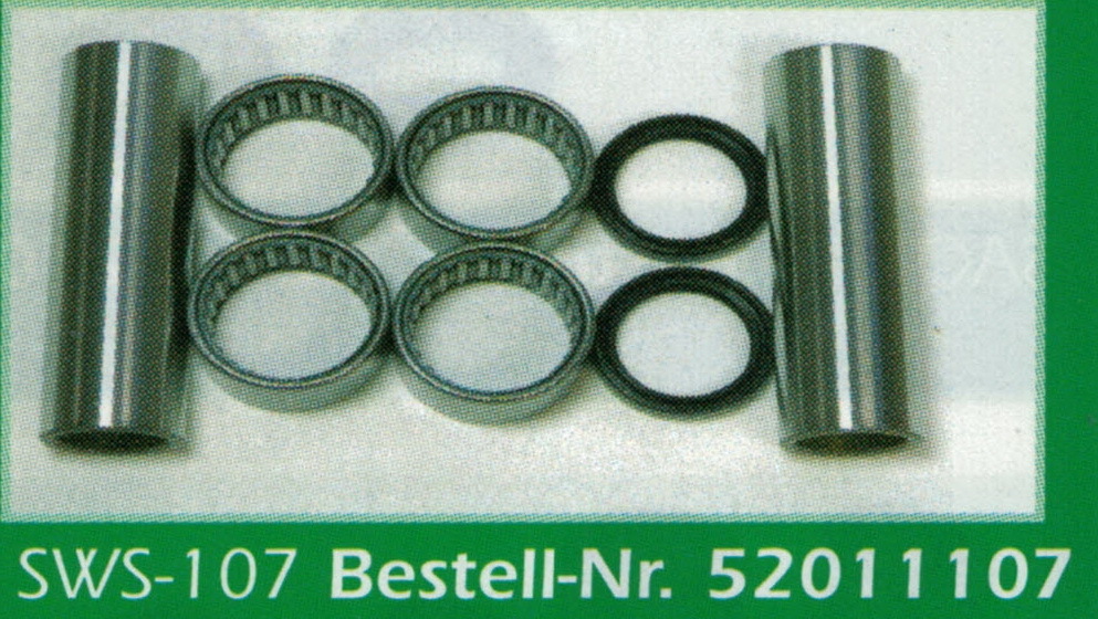 Kit roulements bras oscillant SWS-107 de rechange pour restaurer la suspension de votre Transalp