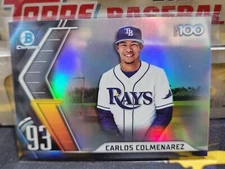 2022 Bowman Top 100 Carlos Colmenarez   Tampa Bay Rays #BTP-93 PWE 