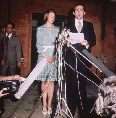 Deposed King Greece, King Constantine his wife Queen Anne-Mari- 1973 Old Photo