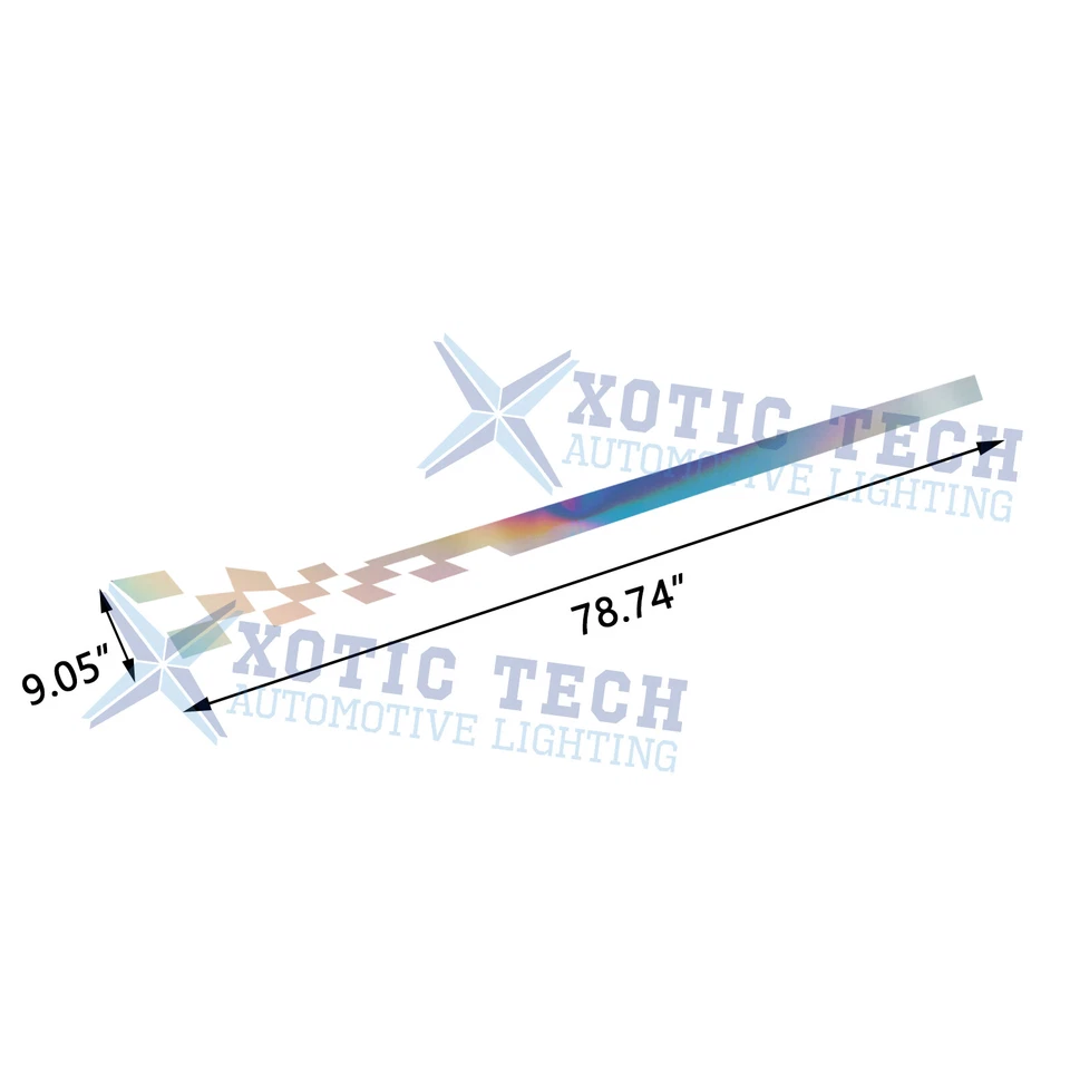 2x Brillo NEO Cuadros Deporte Estilo Carreras Vinilo Carrocería Puerta Lateral Falda Calcomanía Foto 2 de 4