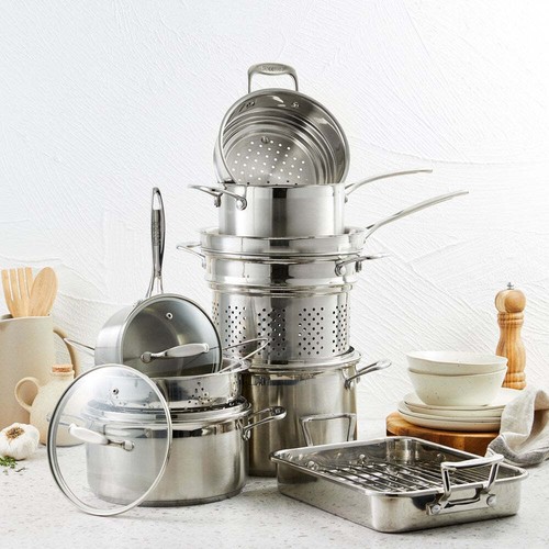 Baccarat iconiX 9 Piece Stainless Steel Cookware Set 16X10cm - Picture 4 of 5