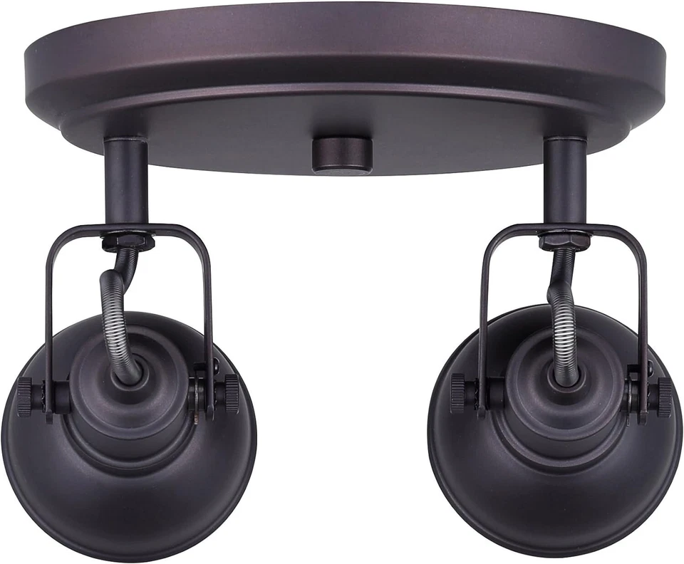 CANARM LTD Polo 2-Light Ceiling/Wall with Adjustable Heads, Oil Rubbed Bronze - Image 4 of 4