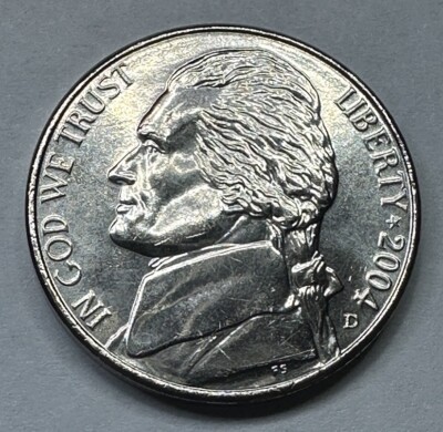 2004-D Jefferson Nickel Keel Boat 5cent Coin from US Mint Set