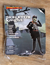Spooktacular Creations Skeleton Knight Jumpsuit Child/Teen Costume XL 12-14
