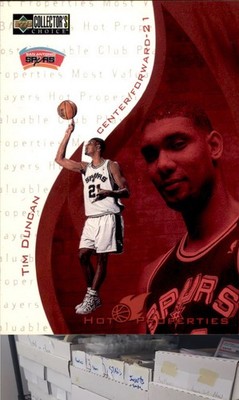 1997-98 Collector's Choice #H5 Tim Duncan Hot Properties 3x5 - JL