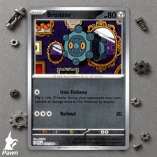 Bronzor Reverse Holo 71/94 Phantasmal Flames Common Pokemon TCG Card Art OKUBO