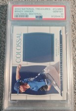 2022 Panini National Treasures - Colossal Materials Brady Singer #CLM-BS /99...