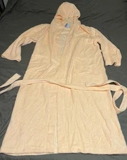 Sioro New With Tags Pinkish/Tangerine Medium Bath Robe With Belt 2 Pockets