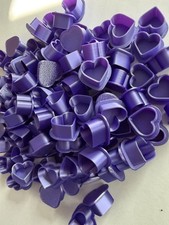 Heart Shaped Tattoo Ink Cups Caps Medium 13 100pcs Plastic Disposable PUR/BLK 