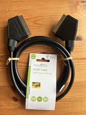 Kabel przewodowy SCART - Nedis, 1,5m, nowy - złącze telewizyjne, stereo, audio, wideo