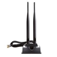 High Gain 2.4G/5G Dual Band WiFi Antenna SMA Female Adapter W/ Magnetic Base