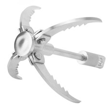 Small Grappling Hook Folding Claw 4 Claw Grappling Hook Stainless Steel Out