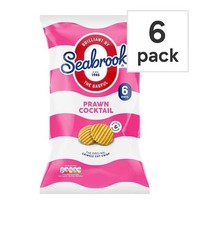 Seabrook Prawn Cocktail Crisps 6 Pack Free Postage