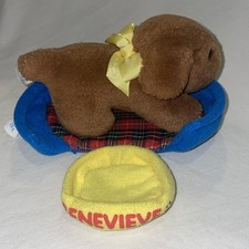 Madeline 15 Doll Genevieve Dog With Bed And Bowl Plush Stuffed HTF