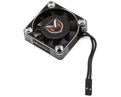 Maclan 40mm Aluminum Hurricane V2 Motor Fan (Black/Silver) [MCL4370]