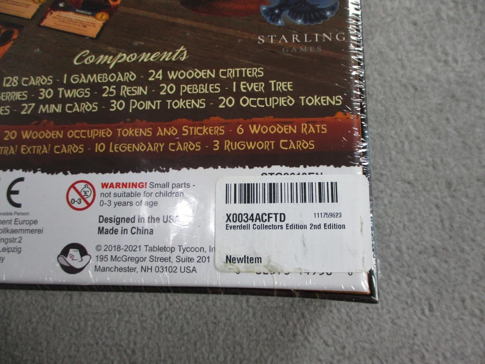 Everdell Collectors Edition Brettspiel Starling Games Family Civilization SEALED - Bild 3 von 3