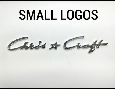 Chris Craft Emblems SMALL Size Chris Craft Small Badge Logos Scripts