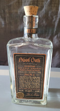 Pacto Juramento de Sangre No. 4 botellas vacías de whisky bourbon con corcho sin enjuagar 2018