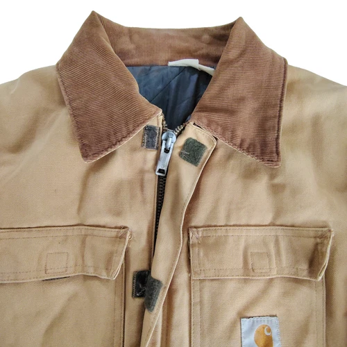 Vintage 90s Carhartt Artic C03 Quilted Brown Duck Jacket Men's XL Made in USA image 4