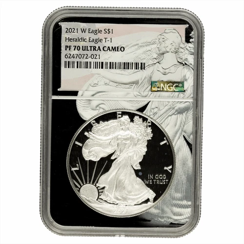 2021W Type 1 Proof American Silver Eagle NGC PF 70 UCAM
